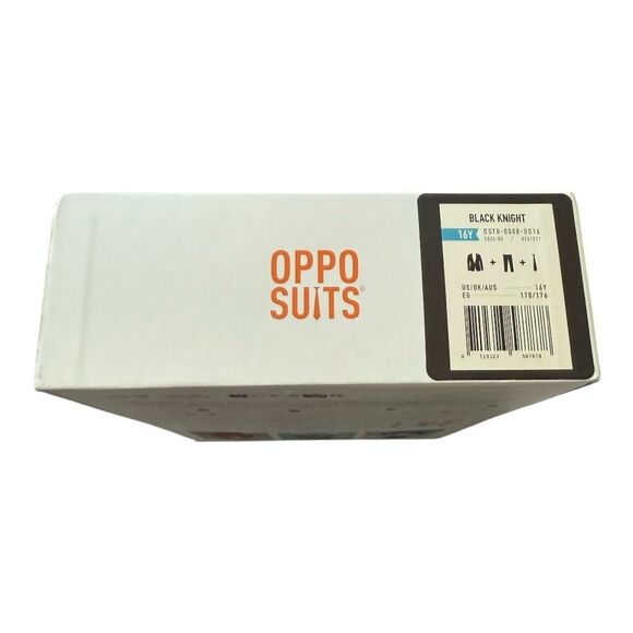 OppoSuits Boys Black Knight Suit Set Size 16Y - Sealed Box, Jacket, Pants, Tie - Picture 5 of 6
